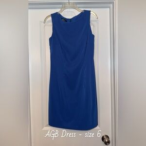 NWT AGB Blue Halter Sheath Midi Dress for Cocktail